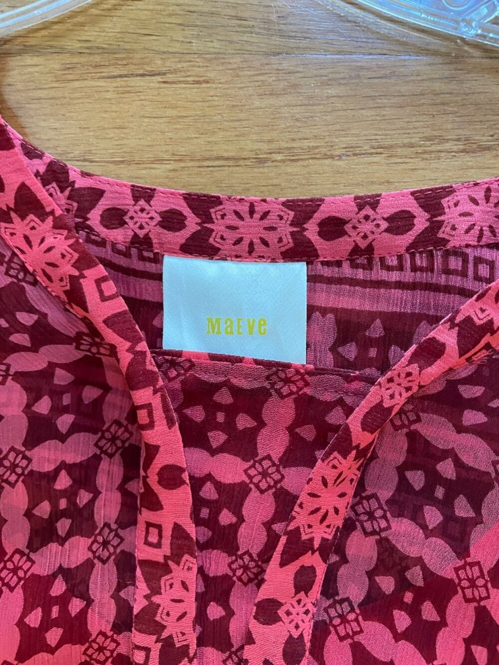 Anthropologie Maeve Canna Swing Dress Red w/removable slip Size 0 EUC - Picture 3 of 16
